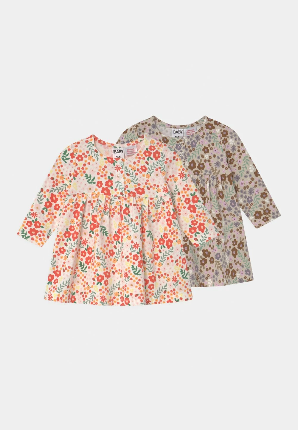 Prix Compétitif Cotton On LONG SLEEVE DRESS 2 PACK - Robe en jersey robes col tunisien enfant 3 Prix Compétitif Cotton On LONG SLEEVE DRESS 2 PACK - Robe en jersey robes col tunisien enfant