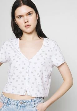 Cotton On Soldes En Ligne JANET BUTTON THROUGH SHORT SLEEVE 2 PACK - T-shirt imprimé t-shirts et tops col en v profond femme -France Cotton On Soldes Boutique 182718d9e70b4a7d9da6a3e4a1356aa2