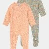 Soldes Cotton On LONG SLEEVE ZIP ROMPER 2 PACK UNISEX - Grenouillère cadeaux de naissance col rond