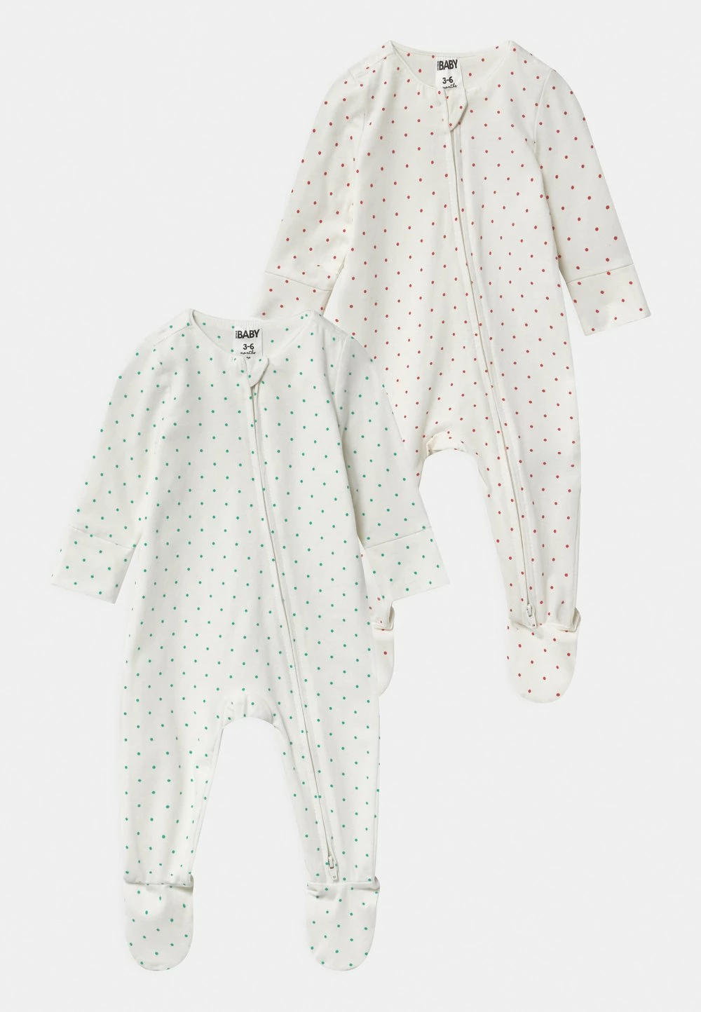 Première Qualité Cotton On LONG SLEEVE ZIP 2 PACK - Grenouillère cadeaux de naissance col rond enfant 7 Première Qualité Cotton On LONG SLEEVE ZIP 2 PACK - Grenouillère cadeaux de naissance col rond enfant – Image 5