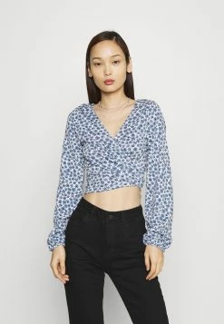 Cotton On JUDE TIE FRONT LONG SLEEVE - T-shirt à manches longues Bas Prix t-shirts et tops cache-cœur femme