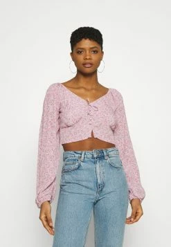 Pas Cher Cotton On V NECK LONG SLEEVE - Blouse chemises et blouses col en v profond femme