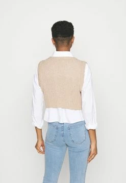 Se Vend Bas Prix Cotton On CROP BUTTON VEST - Veste sans manches vestes col en v profond femme -France Cotton On Soldes Boutique a6d09a01711d4370a28f295853558c35