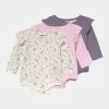 Cotton On LONG SLEEVE RUFFLE BUBBYSUIT 3 PACK - Body Prix Abordable cadeaux de naissance col rond enfant