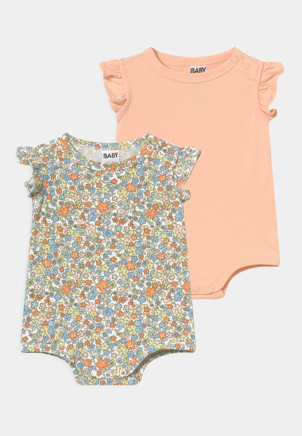 Cotton On Prix Bradés SLEEVELESS RUFFLE 2 PACK UNISEX - Body cadeaux de naissance col rond 3 Cotton On Prix Bradés SLEEVELESS RUFFLE 2 PACK UNISEX - Body cadeaux de naissance col rond