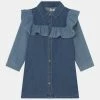 Prix Exclusifs Cotton On LUCILLE LONG SLEEVE FRILL DRESS - Robe en jean robes col à revers enfant -France Cotton On Soldes Boutique ecbb1c305fbf46b8812b4c61c82365d7